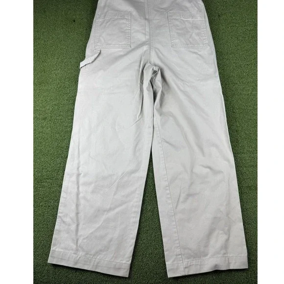 Vintage 1999 Warner Bros Tweety Bird Overalls Tan Wide Leg Carpenter Womens S - Picture 7 of 14